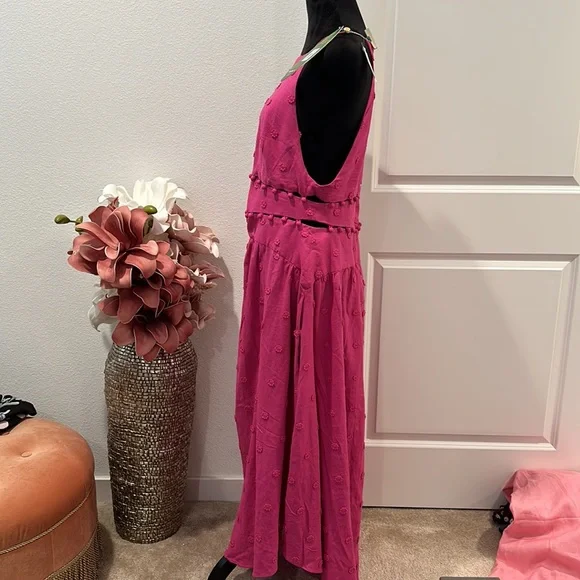 ❌SOLD Farm Rio Linen Blend Midi dress - Picture 7 of 14